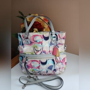 Coach Multicolor Signature 'C' Convertible Bag